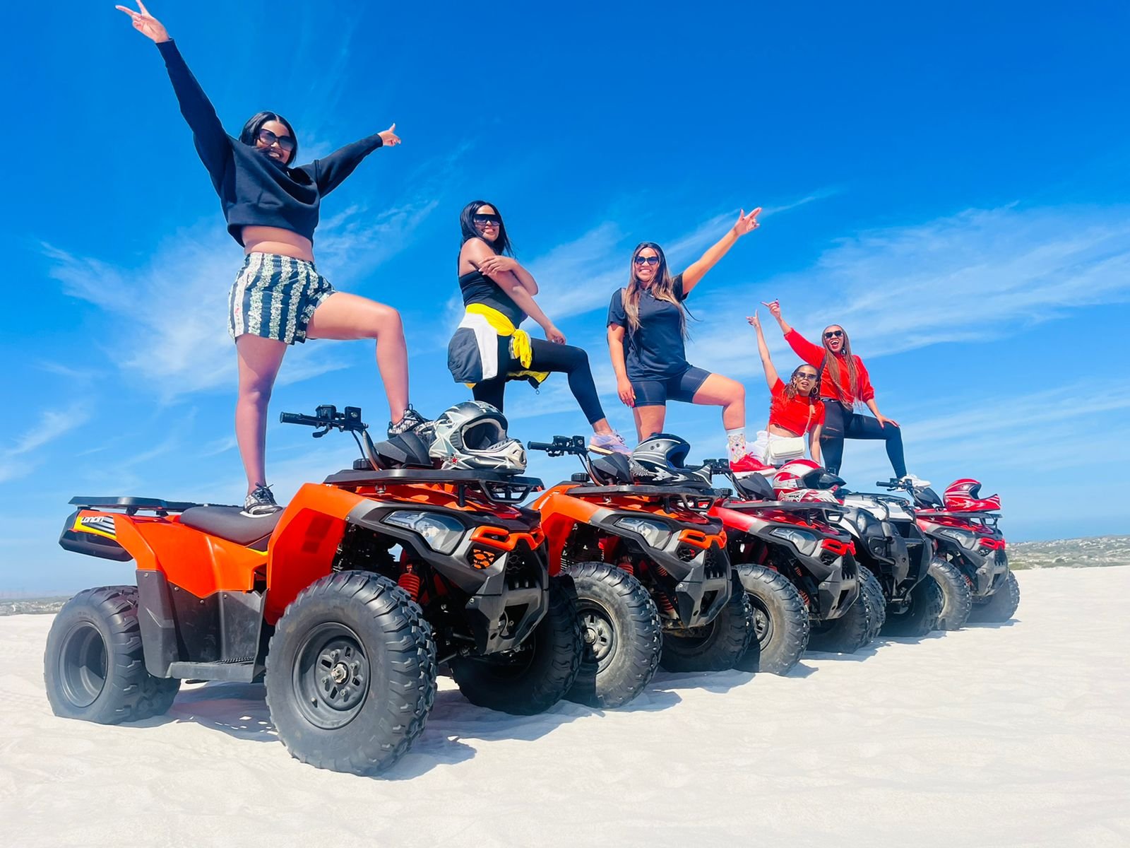 Explore the unexplored desert  on quad bike and feel the thrilling  quad driving on sandbanks !